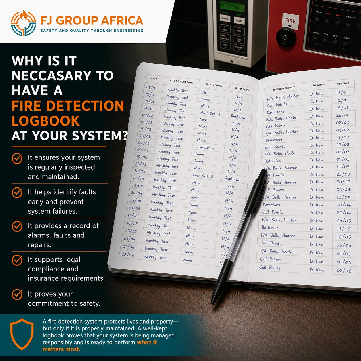Why Every Fire Detection System Needs a Logbook